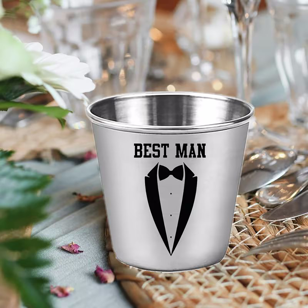 Men'S Grooming Set Gift - Custom Groomsman Shot Glass Set Best