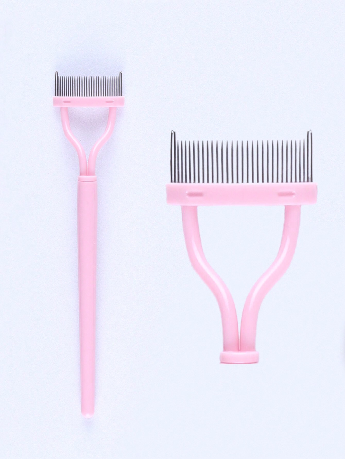 Comb Fine Tooth - 1pc Black Stainless Steel Eyelash Comb