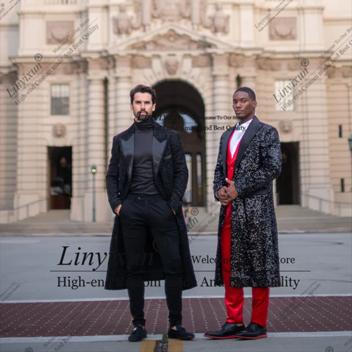 Shiny Men Suits Luxury Sequin  - огляд і ціна X Men Grooming