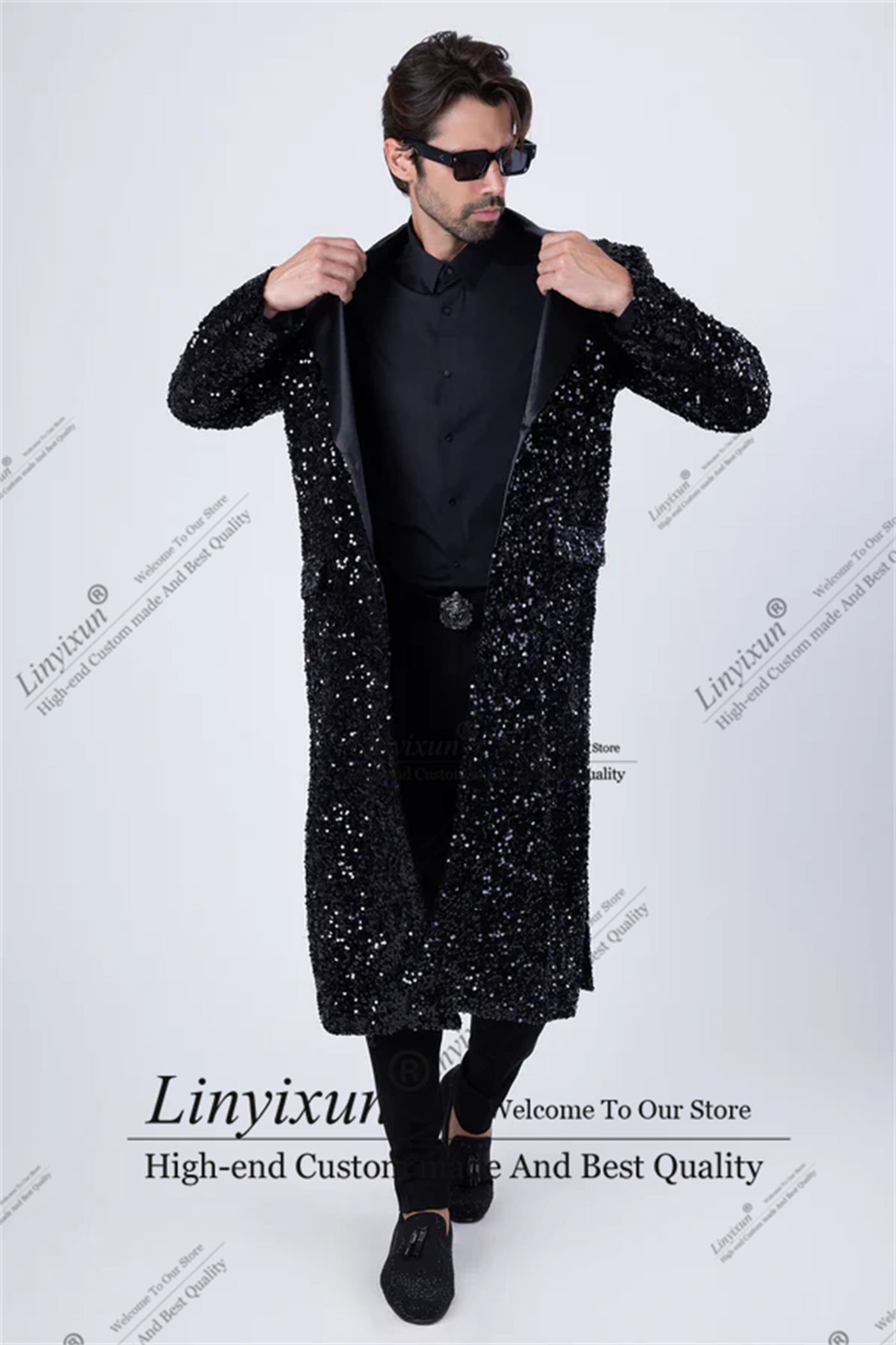 Shiny Men Suits Luxury Sequin  - огляд і ціна X Men Grooming