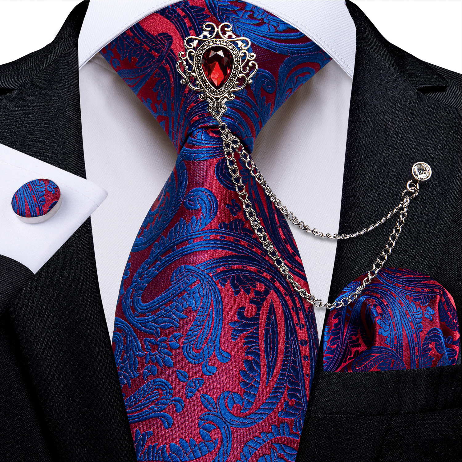Men Tie with Luxury Blue Cryst - огляд і ціна Men'S Grooming Set Gift