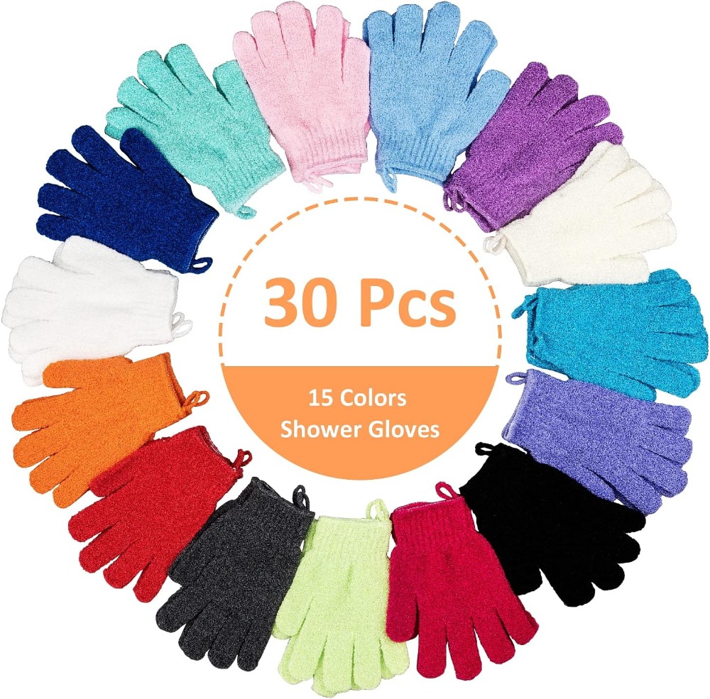 30 Pcs Exfoliating Gloves for  - огляд і ціна Exfoliating Scrub Mens