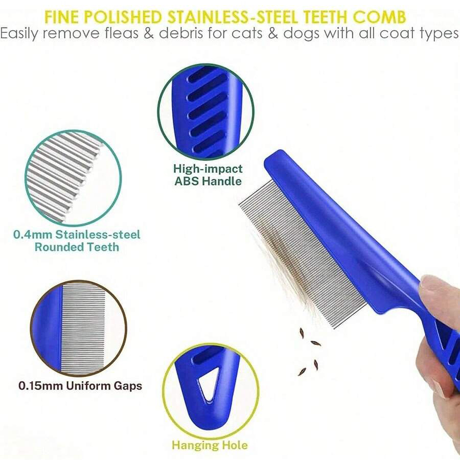 4Pcs/6Pcs Pet Comb Flea Comb F - огляд і ціна Comb Fine Tooth