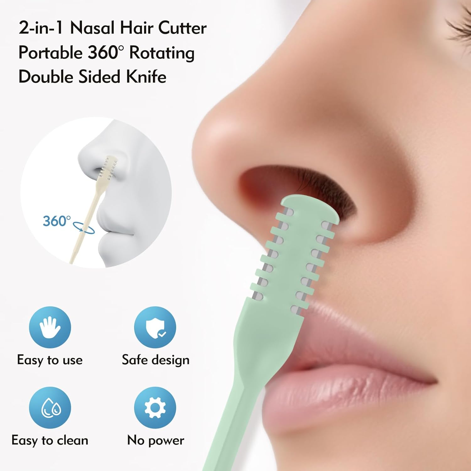 5/20/50Pcs 2-in-1 Nasal Cutter - огляд і ціна Men'S Grooming Clippers