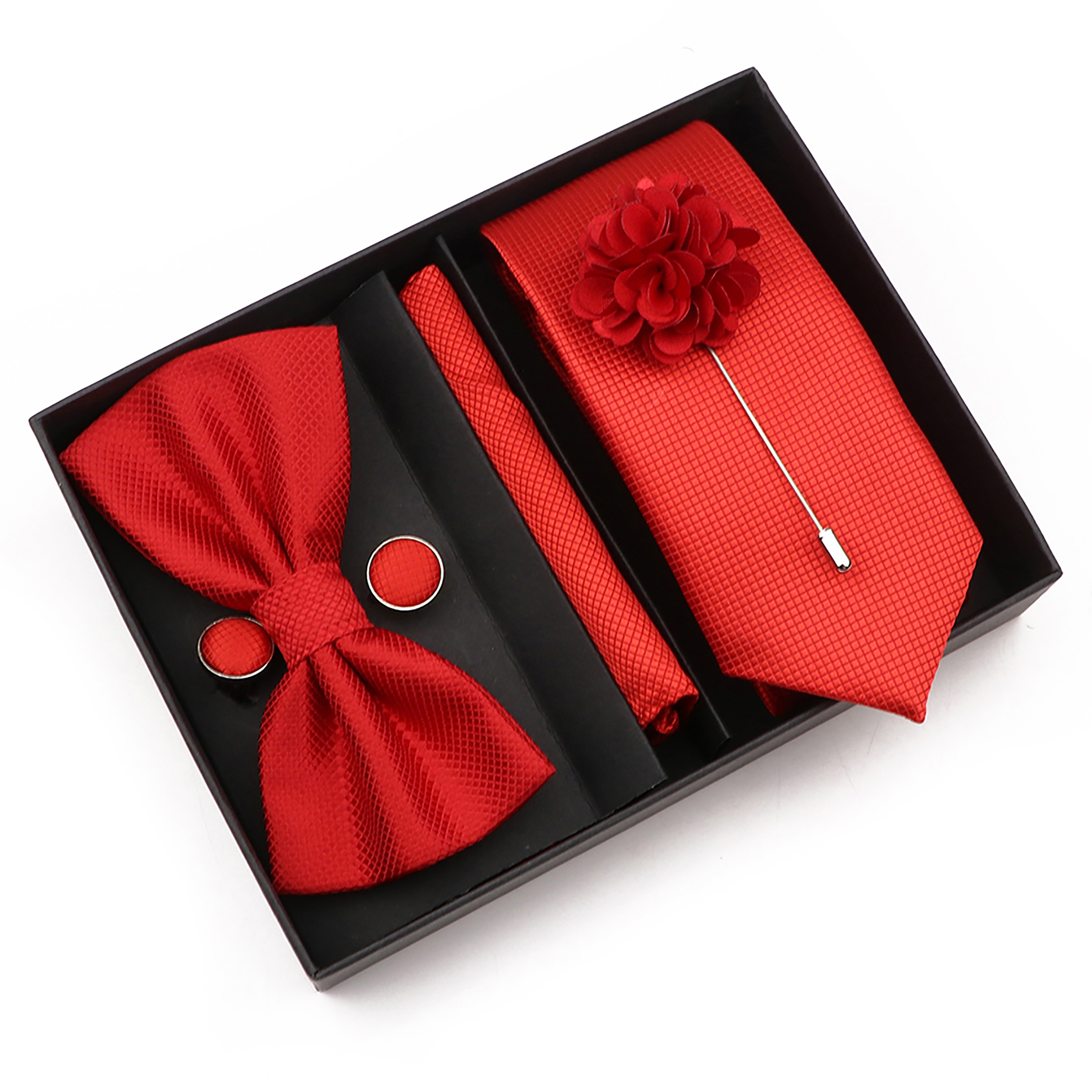 New Style Tie Set Solid Color  - огляд і ціна Men'S Grooming Set Gift