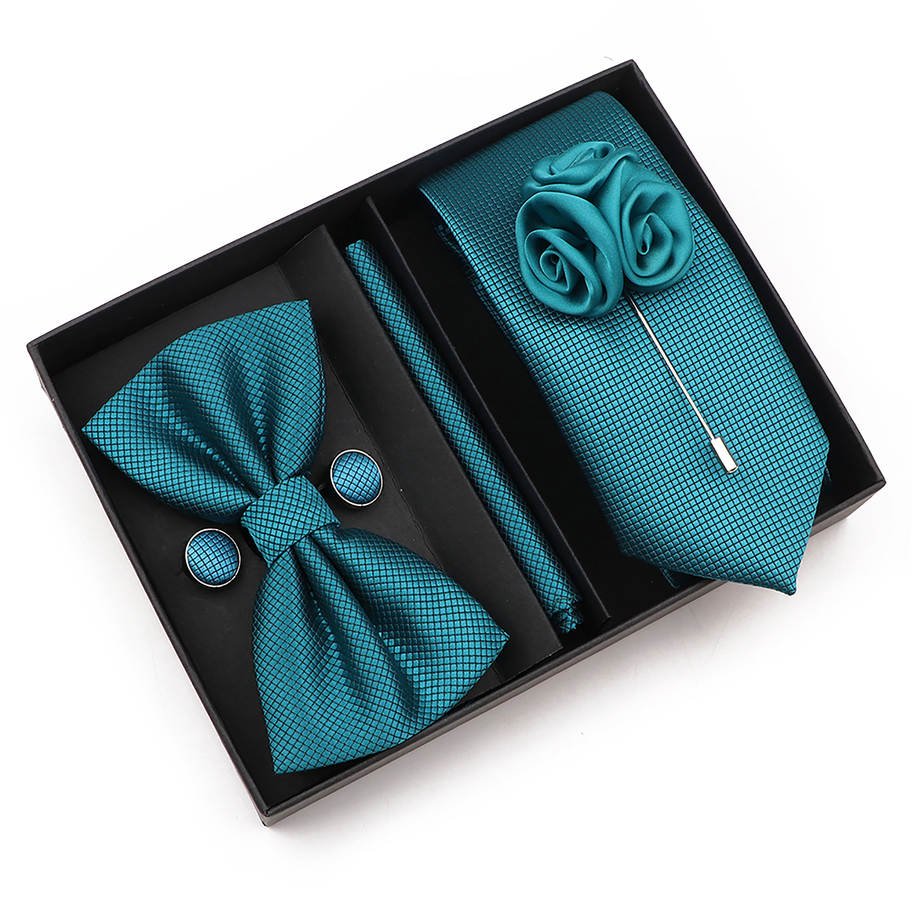 New Style Tie Set Solid Color  - огляд і ціна Men'S Grooming Set Gift