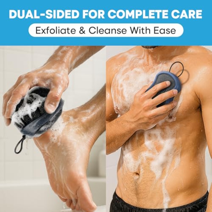 Shower Scrubber for Body 2-in- - огляд і ціна Exfoliating Scrub Mens