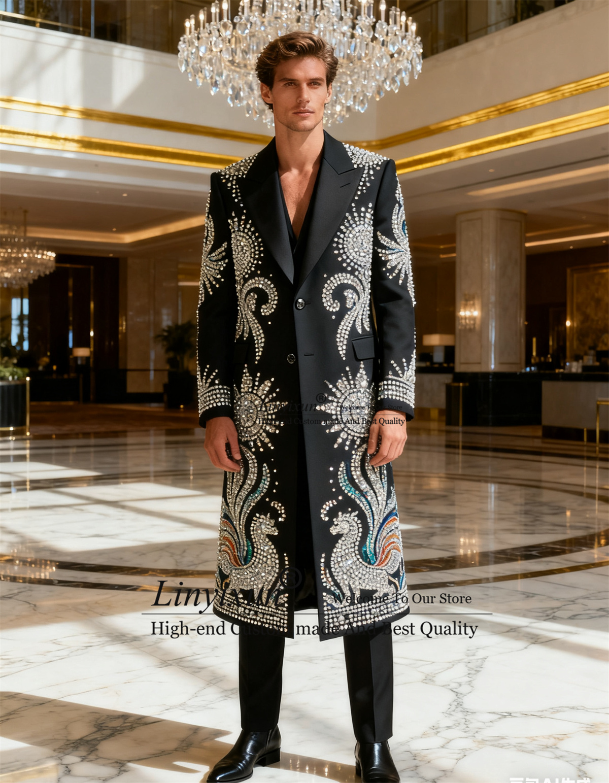 Long Coat Pants Styls Men Suit - огляд і ціна X Men Grooming