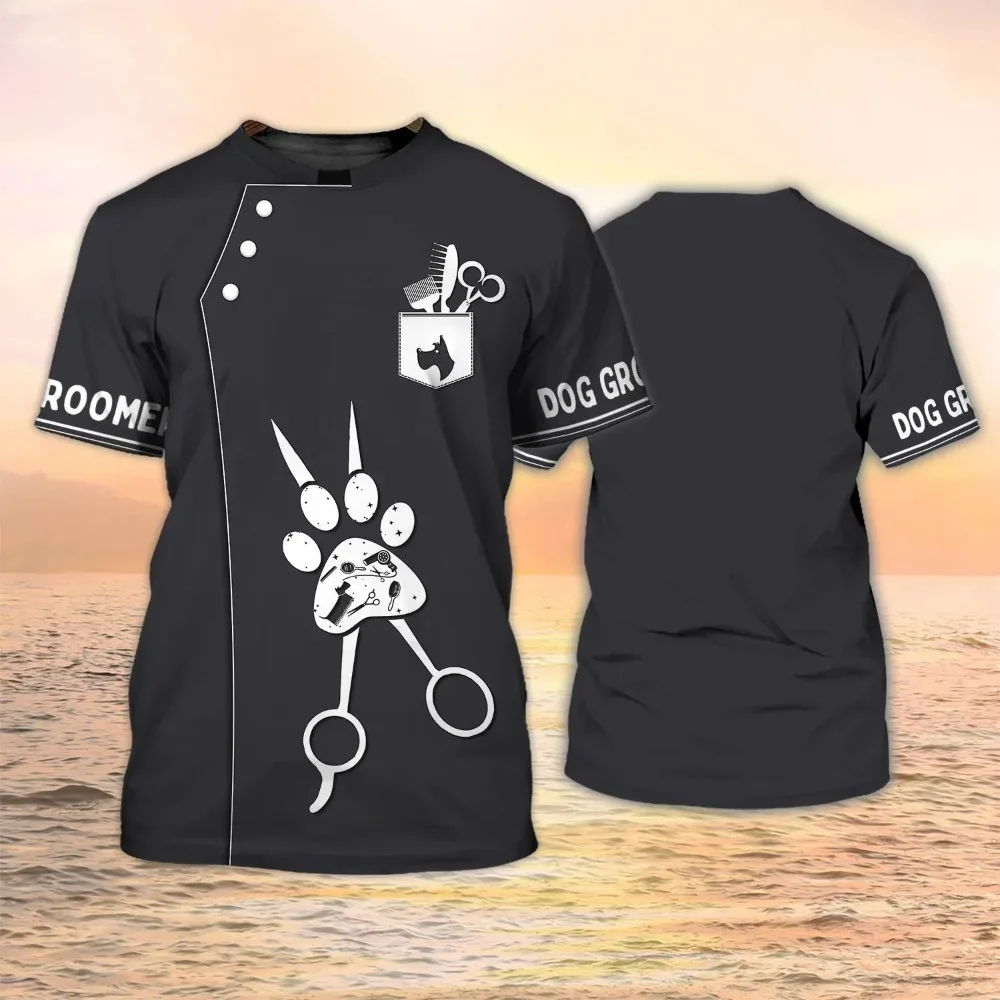 Dog Groomer 3d Print T-shirt F - огляд і ціна Men'S Grooming Quotes