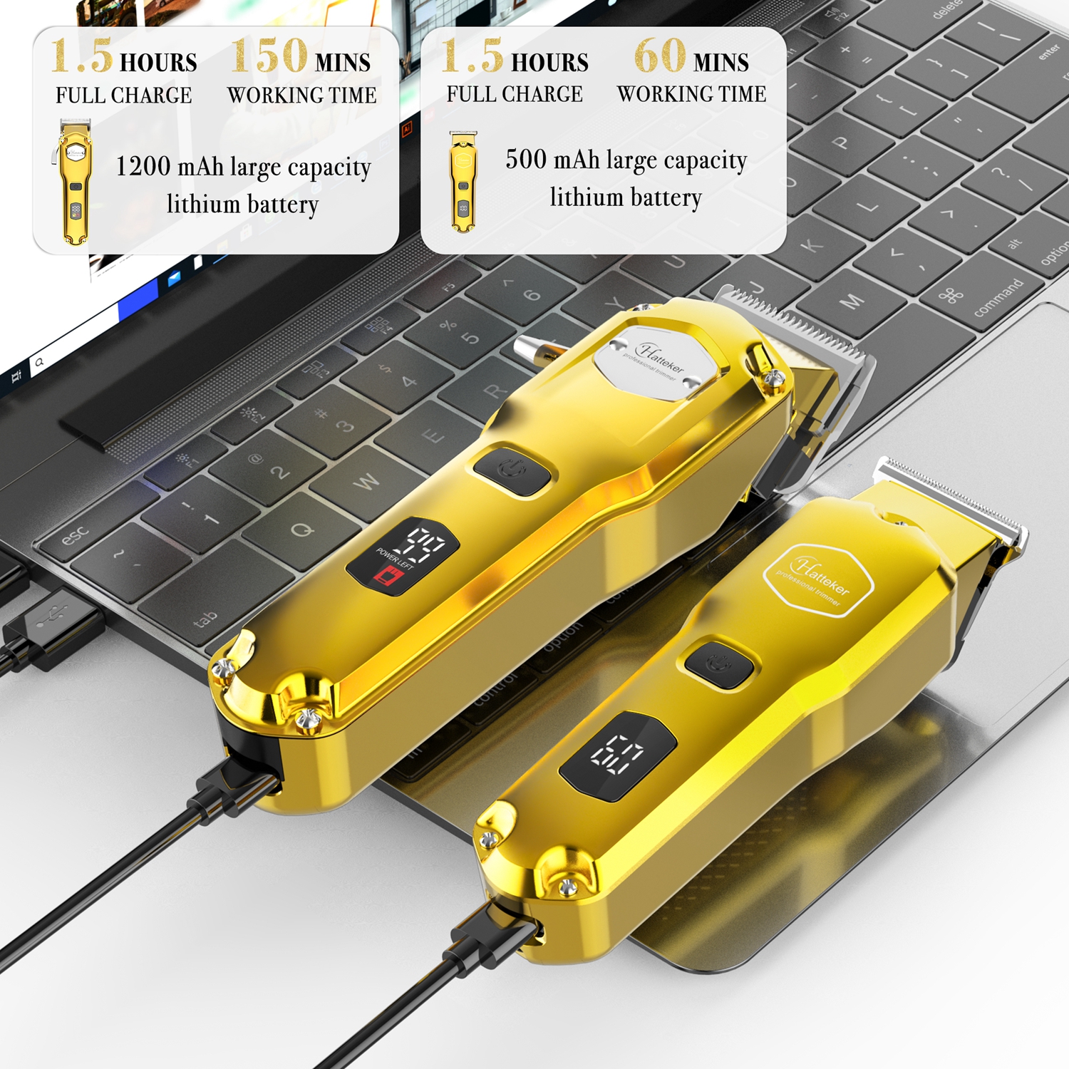 HATTEKER Professional Cordless - огляд і ціна Men'S Grooming Clippers