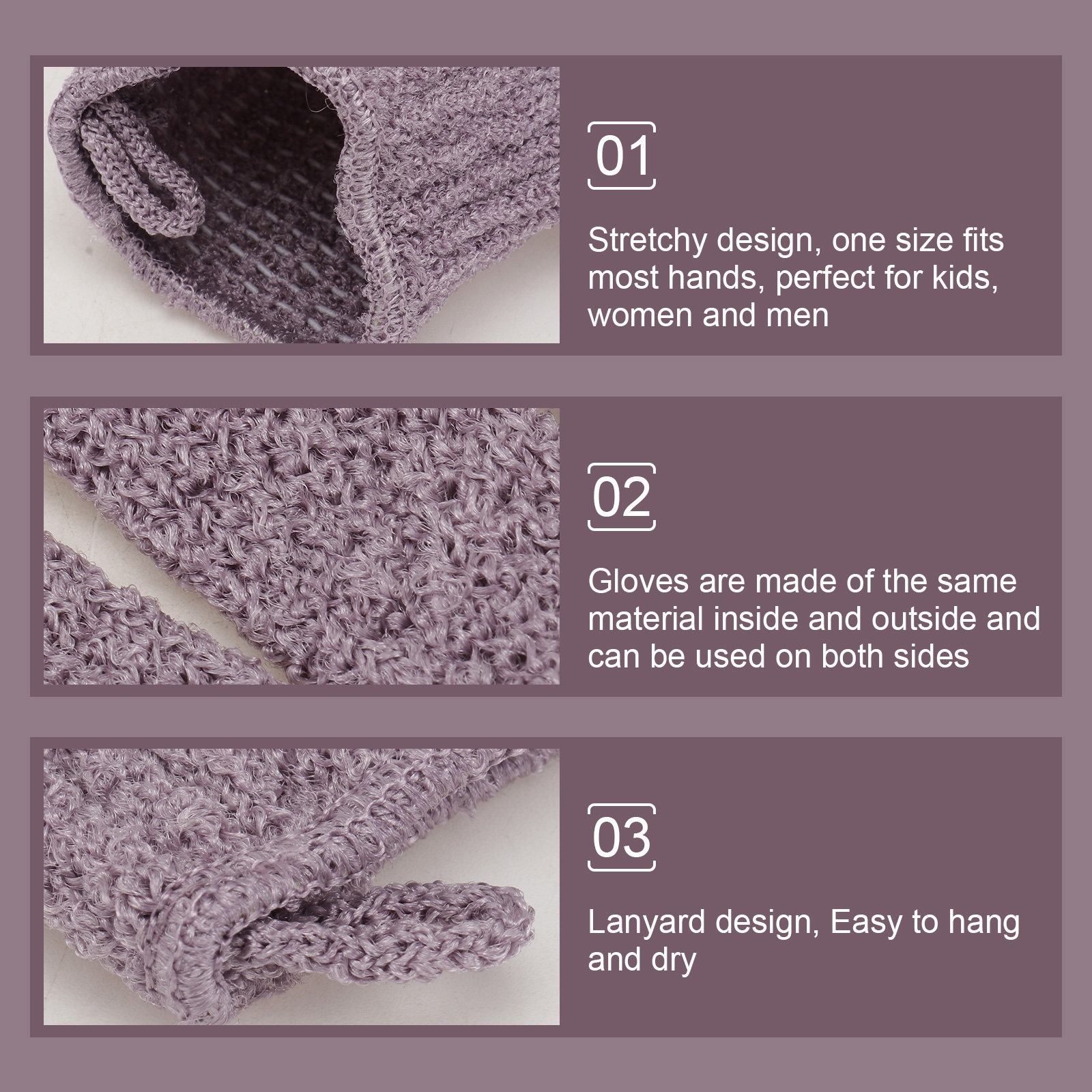 1Pair Five Finger Bath Exfolia - огляд і ціна Exfoliating Scrub Mens