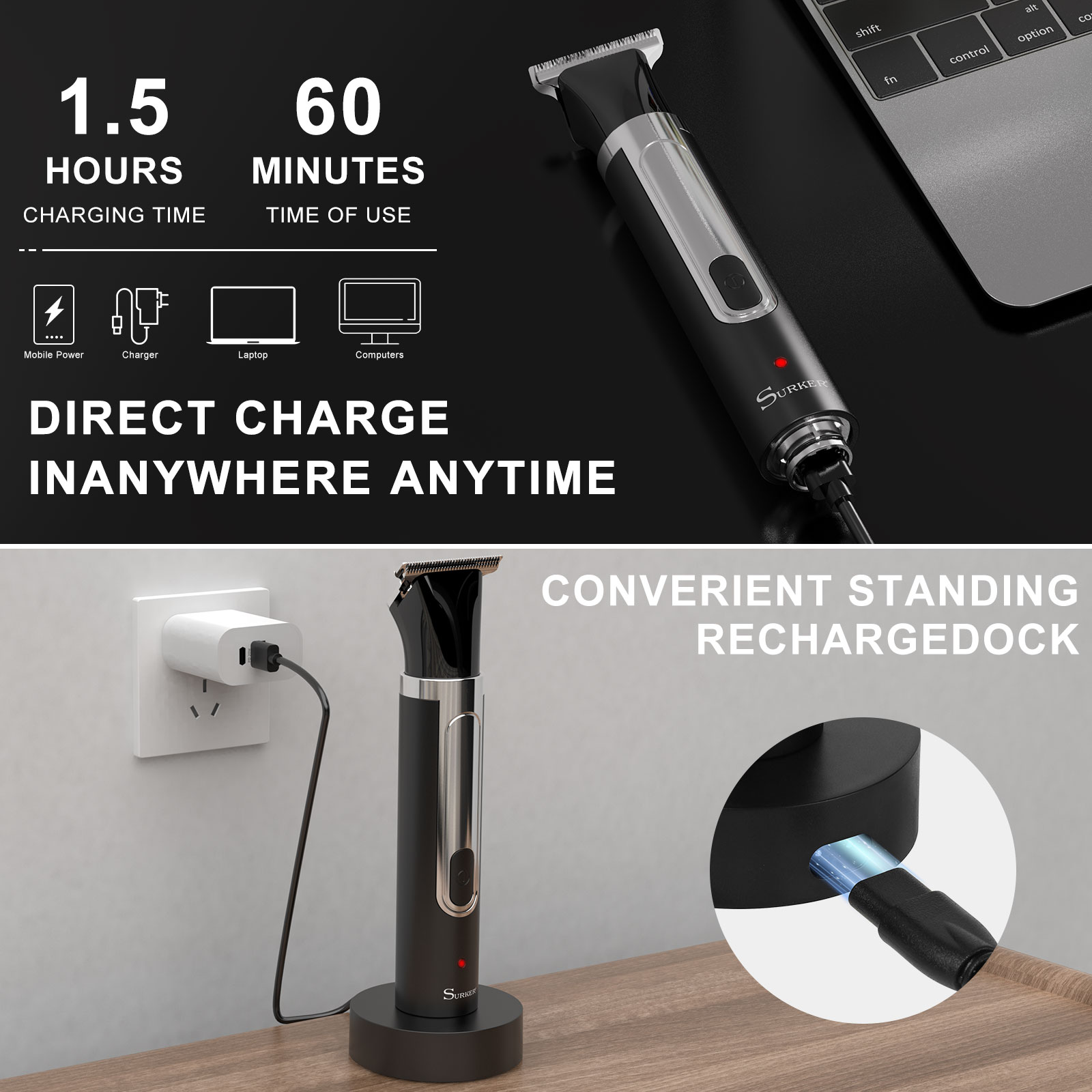 Surker 4-in-1 Shaver for Men G - огляд і ціна Men'S Grooming Razor Kit
