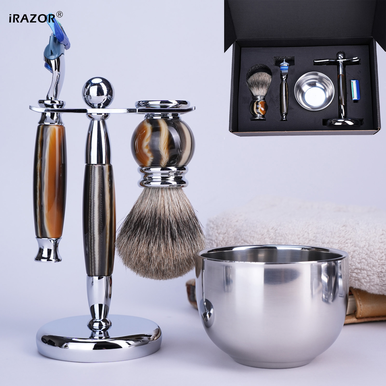 iRAZOR Luxury 5-Blade F5 Fusio - огляд і ціна Men'S Grooming Razor Kit