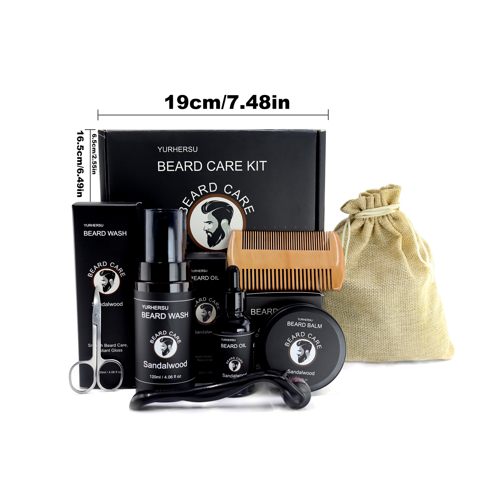 7Pcs Beard Care Kit for Men, G - огляд і ціна Men'S Grooming Set Gift